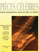 Pieces Celebres Volume 2 by Bach Johann Sebastian - Mule Marcel - for Alto Saxophone S