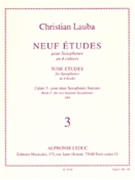 9 Etudes Volume 3 by Lauba Christian for Alto Saxophone M (Vol 3)
