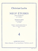 9 Etudes Volume 4 by Lauba Christian for Alto Saxophone M (Vol 4)