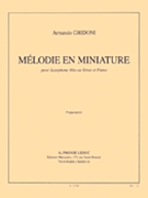 Melodie En Miniature Alto Or Tenor Sax And Piano by for Saxophone