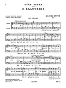 4 Motets Op.9 No.1: O Salutaris (tb Chorus Part) (choral-mixed Accompan by Dupre Marcel for SATB