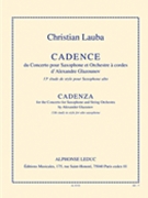 Cadenza For Glazunov Concerto For Sax by Lauba Christian for Saxophone