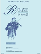 Romance Op.28 by Faure Gabriel for Violin/PIA