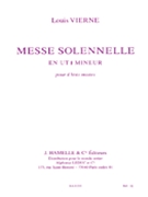 Messe Solennelle Ut Diese Min. Partie De Choeur Sans Accompagnement by Vierne Louis for SATB
