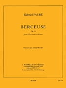 Berceuse Op.16 (clarinet & Piano) by Faure Gabriel for Clarinet