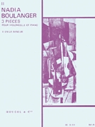 3 Pieces - No. 2 In A Minor (cello & Piano) by Boulanger Nadia for Cello Part