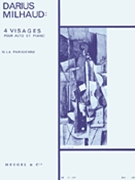 Four Faces (4 - The Parisian Woman) For Viola And Piano by Milhaud Darius for Viola WITH
