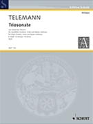 Trio Sonata B Minor Fl/va/bc by Telemann Georg Philipp for