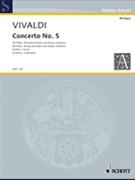 Concerto No. 5 RV 434/PV 262 by Vivaldi Antonio Lucio for Score