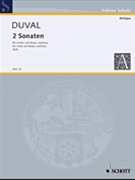 Sonatas 2 Vn/bc by Duval Francois for