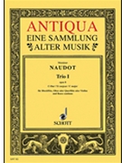Trio Op. 8/1 C Maj Rec/ob/bc by Naudot Monsieur for