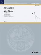 Vier Tanze Fur Drei Schlagzeuger by Zeumer G - Hermann Gschwendtner - for Percussion Trio