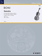 Sonata In C Major Opus 1 No 10 by Boni - Mohrs Rainer - for Cello and Piano