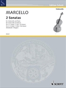 2 Sonatas #5 C Maj;#6 G Maj by Marcello Benedetto - Darmstadt Gerhart - for Cello and Piano