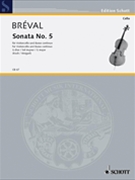 Sonata #5 In G Major by Breval Jean-Baptiste - Koch/weigart - for Cello and Piano