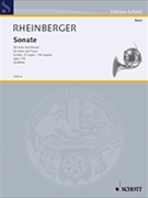 Sonata Opus 178 by Rheinberger Josef Gabriel for French Horn and Piano