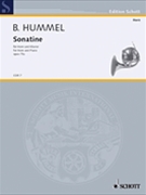 Sonatina Opus 75a by Hummel Bertold for French Horn and Piano