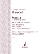 Sonata In G Minor by Handel George Frideric - Dart - for Viola and Piano