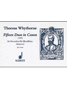 Duos 15 In Canon 2 Recs. by Whythorne Thomas for SA