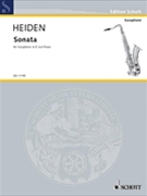 Sonata For Saxophone by Heiden Bernhard for Alto Saxophone and Piano