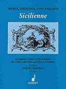 Sicilienne by Paradis Maria Theresia von for Violin and Piano