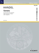 Sonata in B-flat Major HWV 357 by Handel George Frideric - Dart T./Bergmann W - for Recorder S