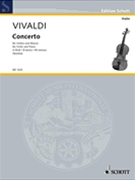 Concerto In D Minor Rv 244 by Vivaldi Antonio Lucio for Violin and Piano
