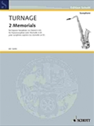 Two Memorials Sopr Sax/b-flat Cl by Turnage Mark-Anthony for