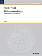 Shakespeare Songs fortner Wolfgang for