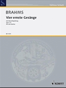 Serious Songs Opus 121 by Brahms Johannes for Baritone V