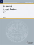 4 Serious Songs Op. 121 by Brahms Johannes for
