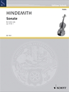 Sonata Opus 31 #1 by Hindemith Paul for Violin and Piano
