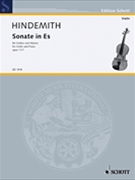 Sonata Opus 11 #1 by Hindemith Paul for Violin and Piano