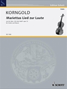 Marietta's Lied from Die Tote Stadt Op. 12 by Korngold Erich Wolfgang for Violin Solo