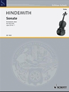 Sonata Opus 25 #1 by Hindemith Paul for Viola and Piano