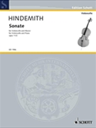 Sonate (1919) Opus 11 No 3 by Hindemith Paul for Cello and Piano