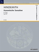 Canonic Sonatina by Hindemith Paul for Flute Duet