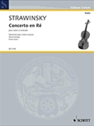 Concerto In D by Stravinsky Igor for Violin and Piano