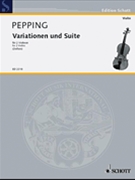 Variations/Suite for 2 Violins by Pepping Ernst for