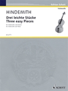 3 Easy Pieces by Hindemith Paul for Cello and Piano