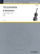 6 Sonatinas by Telemann Georg Philipp for Score and