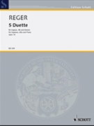 5 Duets Op. 14 by Reger Max for