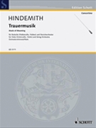 Trauermusik by Hindemith Paul for Viola w/st