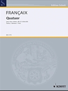 String Quartet 1938 by Francaix Jean for Str Quartet (Parts Only)