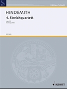 String Quartet No 4 Opus 22 - Formerly #3 by Hindemith Paul for Study Score