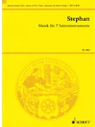 Musik 7 String Instruments St.sc. by Stephan Rudi for