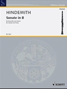 Sonata in Bb by Hindemith Paul for Bb Clarinet and Piano ((1939))