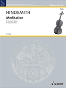 Meditation by Hindemith Paul for Viola and Piano