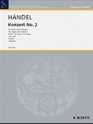 Organ Concerto 2 Op. 4 No. 2 B flat Major by Handel George Frideric for Score