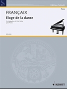 Eloge De La Danse Piano Solo by Francaix Jean for